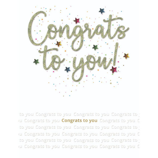 Picture of CONGRATS TO YOU JUMBO CARD